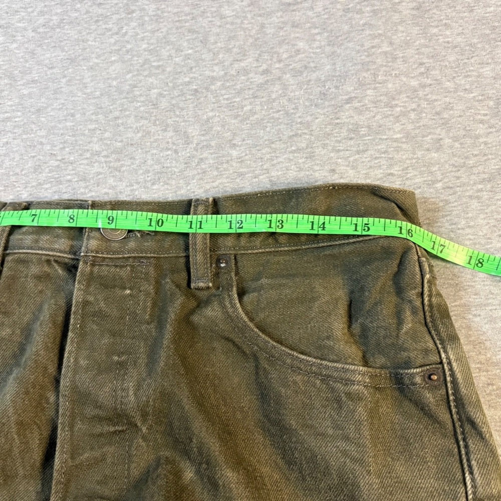 Levi's 501 White Oak Cone Denim Jeans 34x30 (tag)Olive Green Mens Button Fly - Picture 9 of 12
